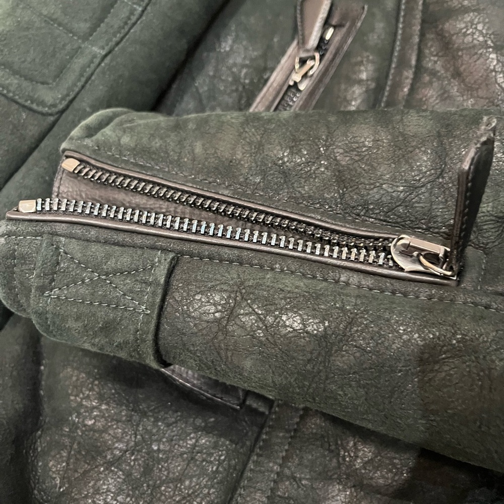 Burberry Brit Shearling Leather Jacket - Picture 12 of 16